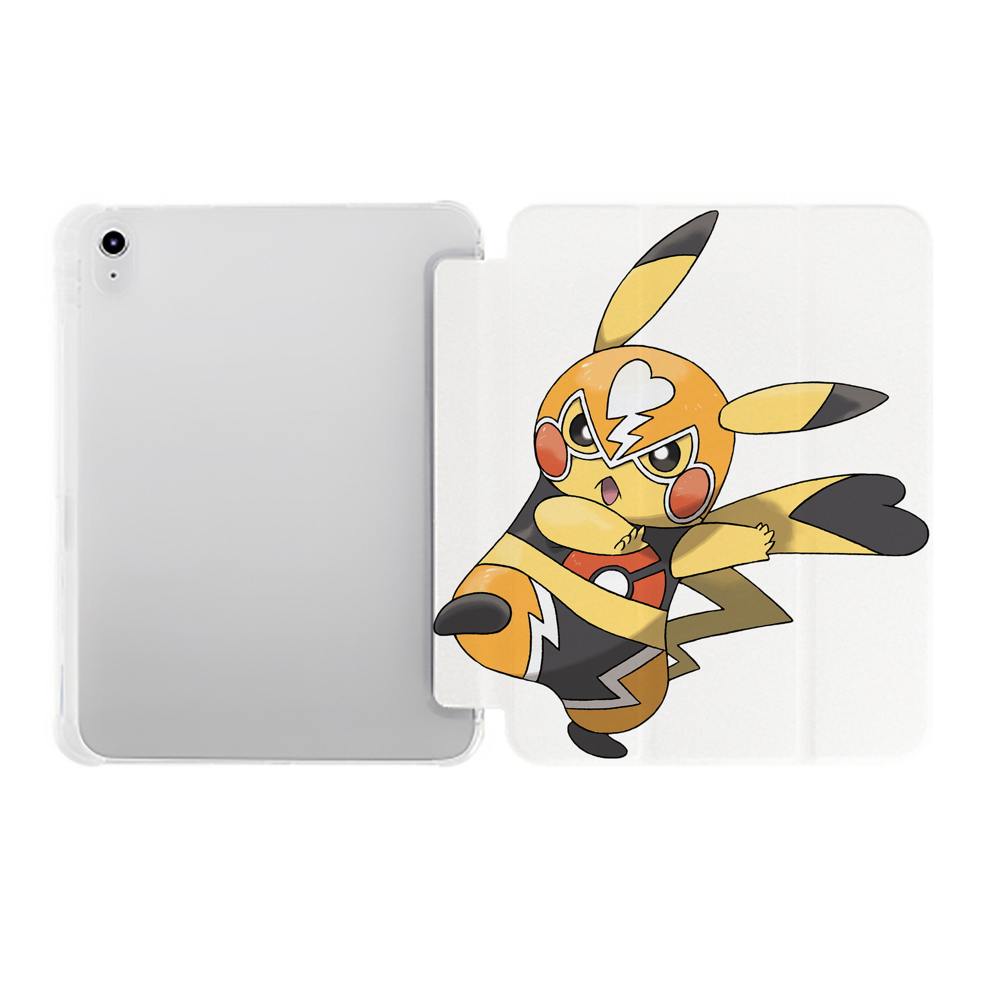 （画像用） ポケットモンスター Pokémon IPad ケース ペン収納付き 三つ折りスタンド PUレザー×シリコン 対応機種9.5/10.5/10.9インチ